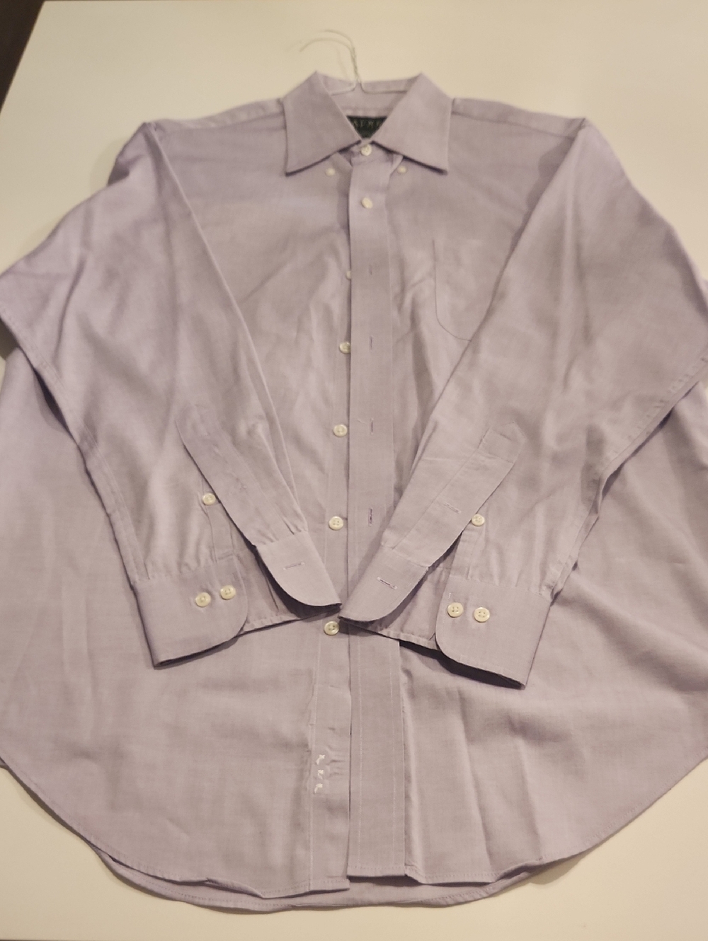 Ralph Lauren Light Lavender Dress Shirt - Solid Button-Down